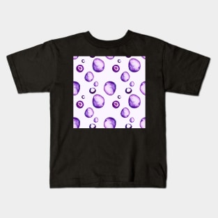 Purple drops Kids T-Shirt